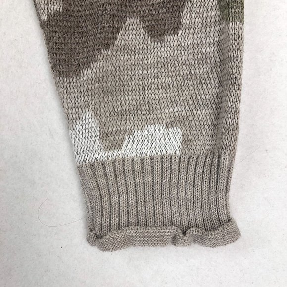 Eddie Bauer Women's Size 2XL Brown Green Camo Long Sleeve Knit Crewneck Sweater - Picture 3 of 8